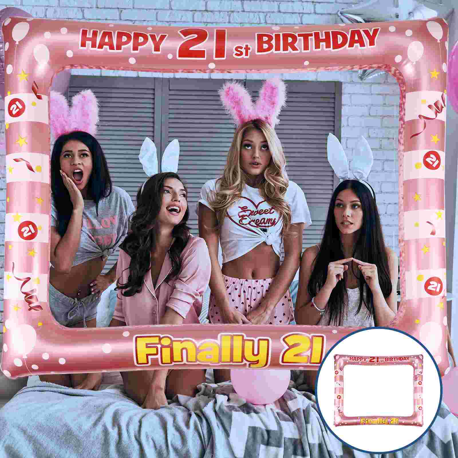 Marco de cabina de fotos inflable de Pvc, accesorio de cumpleaños, momentos especiales, familiar, suministros festivos, decoración de marco de fotos