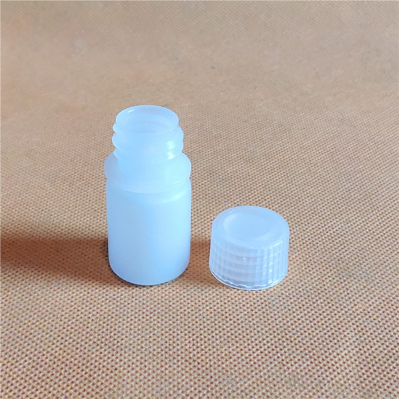 10 stk. 10ml hvide pp plastik kemiske reagensflasker, kemi polypropylen prøveflaske