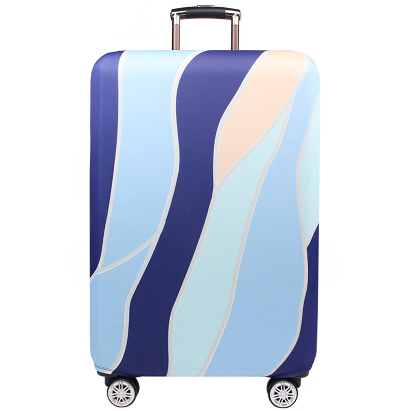 QIAQU Travel elastyczna osłona bagażu grubsza walizka torba ochronna na kurz dla 18-32 cali bagaż podróżny akcesoria do wózków: Sky blue / L