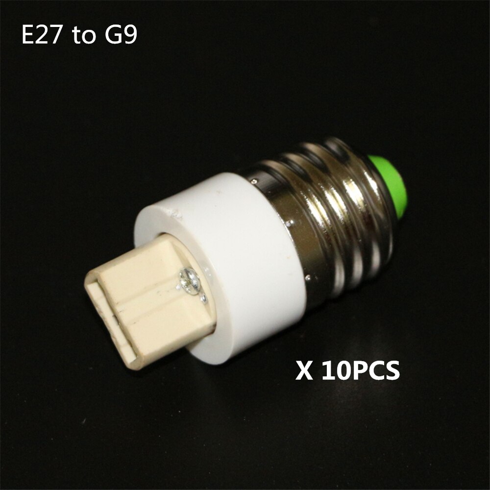 (10 stuks/partij) E27 G9 Lamp Adapter Converter LED Lamp Lampvoet Houder Schroef Socket Adapter Converter