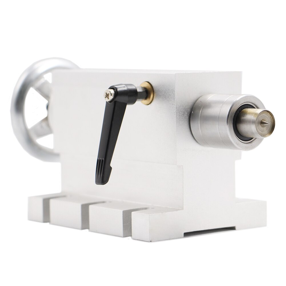 Tailstock Movable Optional Base / Three Heads Tailstock work with Rotary/ A/4th Axis For CNC Engravin Machine: TS-03