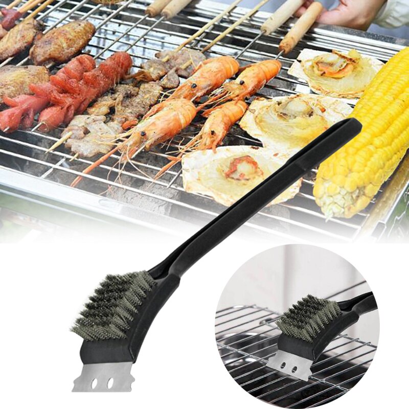 Rengøring bbq rengøringsbørste grill weber grill tilbehør størrelse :21 x 7.3cm( ca.) værktøj bbq grill børste udendørs gadget