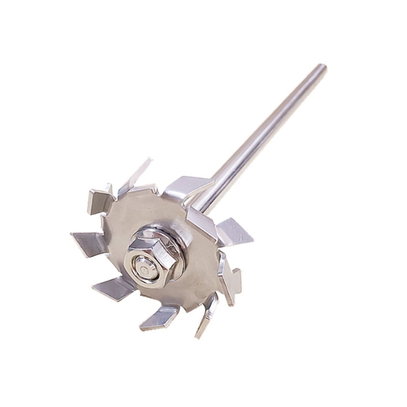 1pcs lab stainless steel dispersion plate paddle, dispersion disk dispersing machine blade with agitating stirring rod