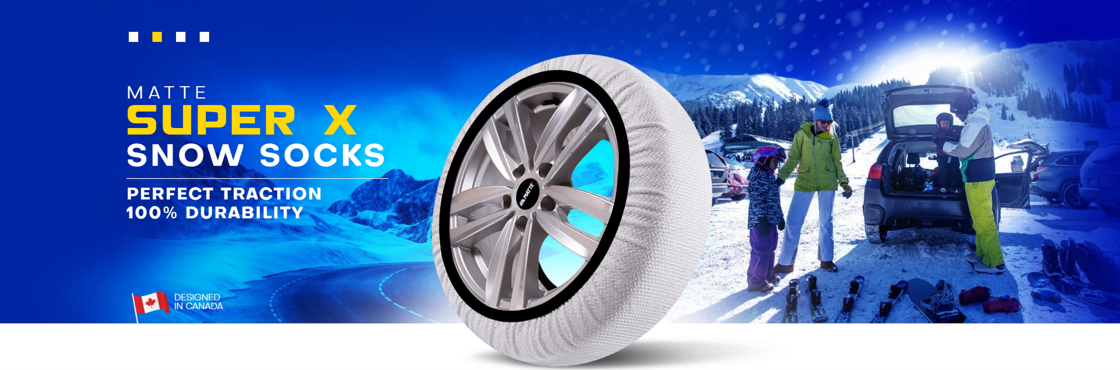 Calcetines de goma para vehículos con cadena de hielo para nieve Adecuado para uso urbano y urbano Fácil montaje Agarre en carretera duradero cadenas coche off road tela textil