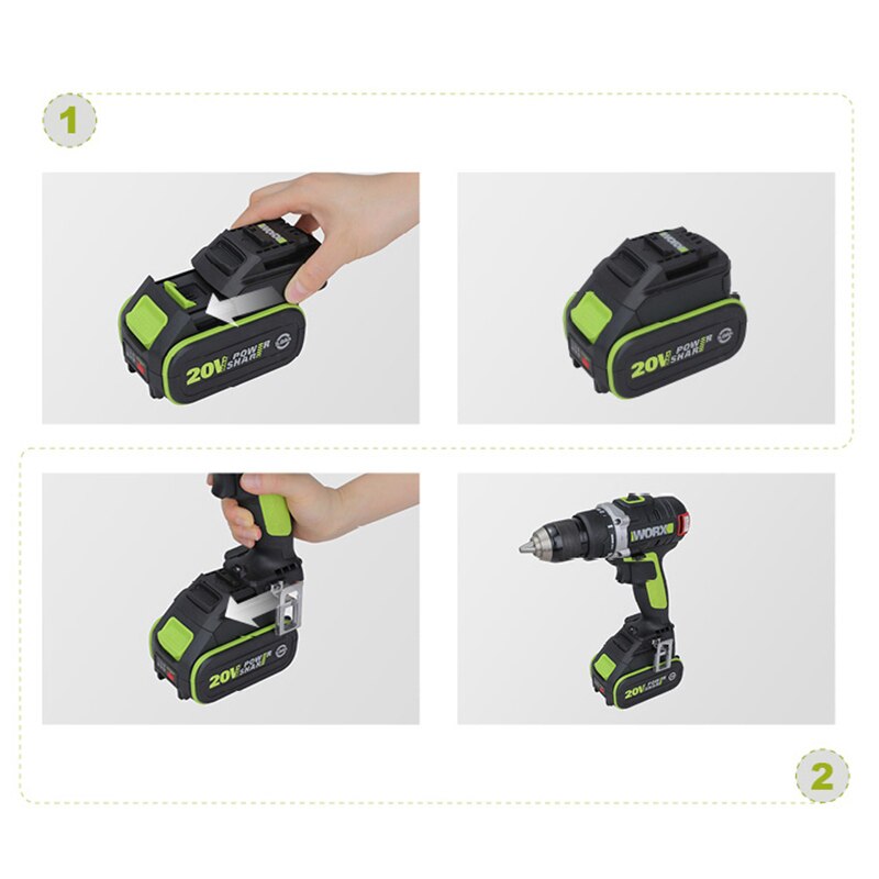 WORX Lithium Battery Adapter WA4600 20V Green Adapter