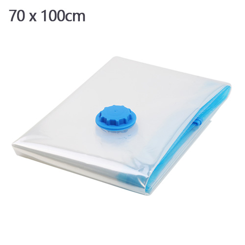 Vakuum Beutel für Kleidung Lagerung Tasche Mit Ventil transparent Grenze Falten Organizer Reisen Platzsparend Dichtung Paket: Blau