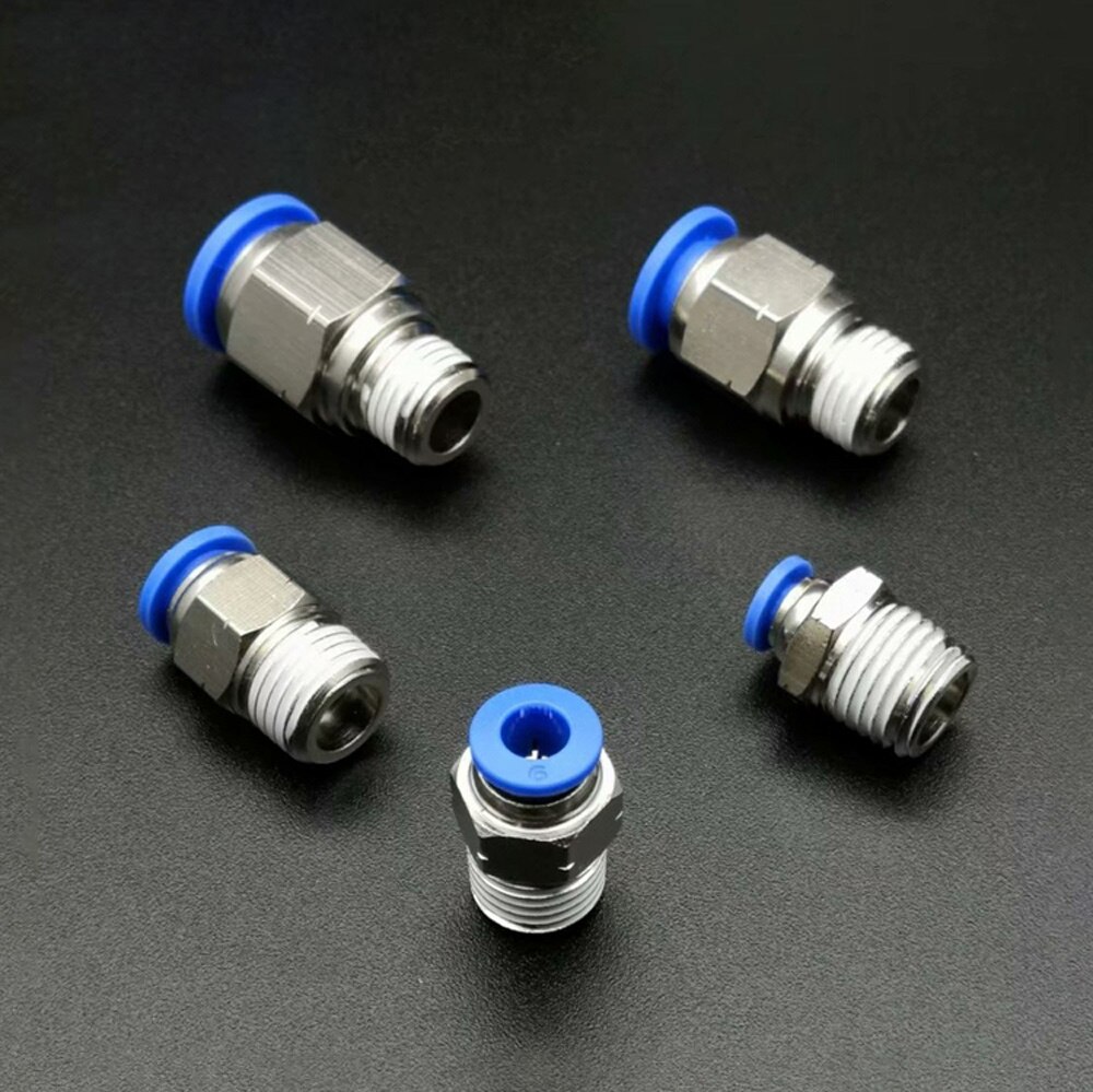 1/8 " 1/4 " 3/8 " 1/2 " npt han x fit 4/6/8/10/12mm od rør pneumatiske luftfittings push-in fit konnektor