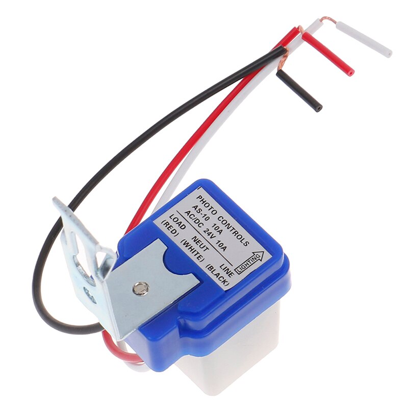 Fotocélula de encendido y apagado automático, controlador de interruptor de luz de calle, DC AC 220V 50-60Hz 10A, Control de foto, Interruptor de Sensor