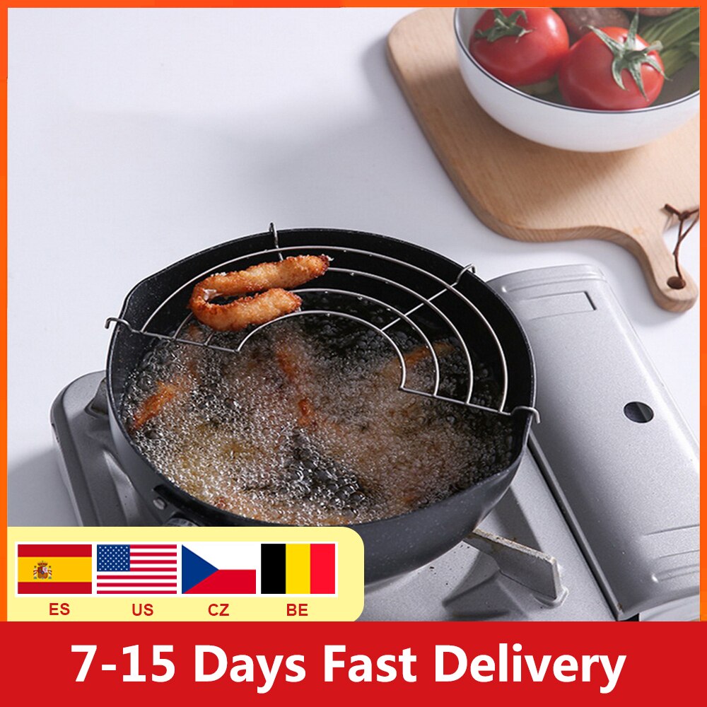 Stainless Steel Shelves Food Cooling Rack Strainer Wok Frying Pan Pot For Fry Drainer Rack Fried Tempura Kitchen Tools