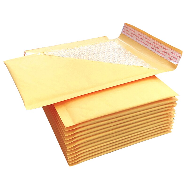 10pcs poly bubble film Kraft paper bubble envelope bag mail filled postal/logistics express envelope bubble mail bag