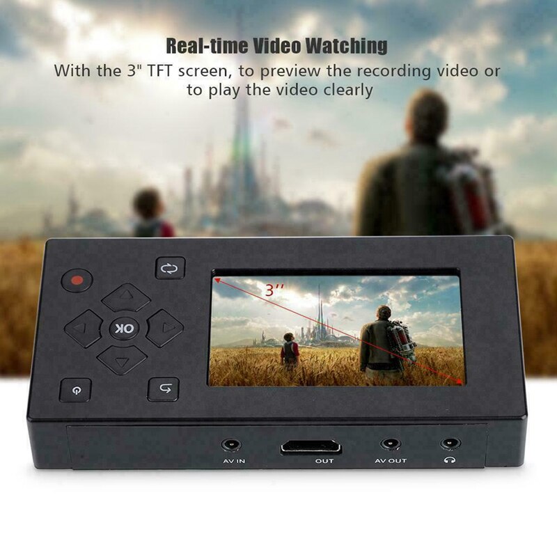 Caméscope Hi8 convertisseur de bande Capture Audio vidéo à enregistreur AV numérique