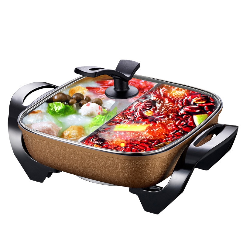 Electric cooker 5L Capacity Household Multi-purpose Electric pot support Fried Steak Fish Hotpot Multi Cooker