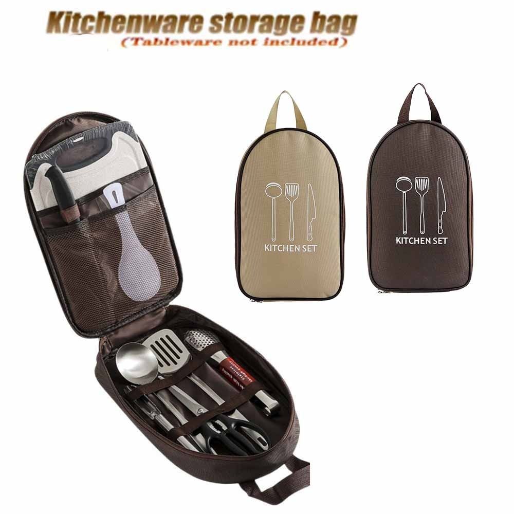 Torba na sprzęt kempingowy o dużej pojemności, bez naczyń, wielowarstwowa torba piknikowa robić gotowania, torba na naczynia, pokrowiec na naczynia robić grillowania, torba podróżna.