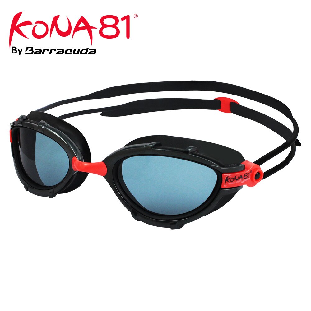 Barracuda KONA81 Professionele Zwembril, Triathlon, Superieure Anti-Fog, Coating Gebogen Lenzen, voor Volwassenen #91213 Eyewear