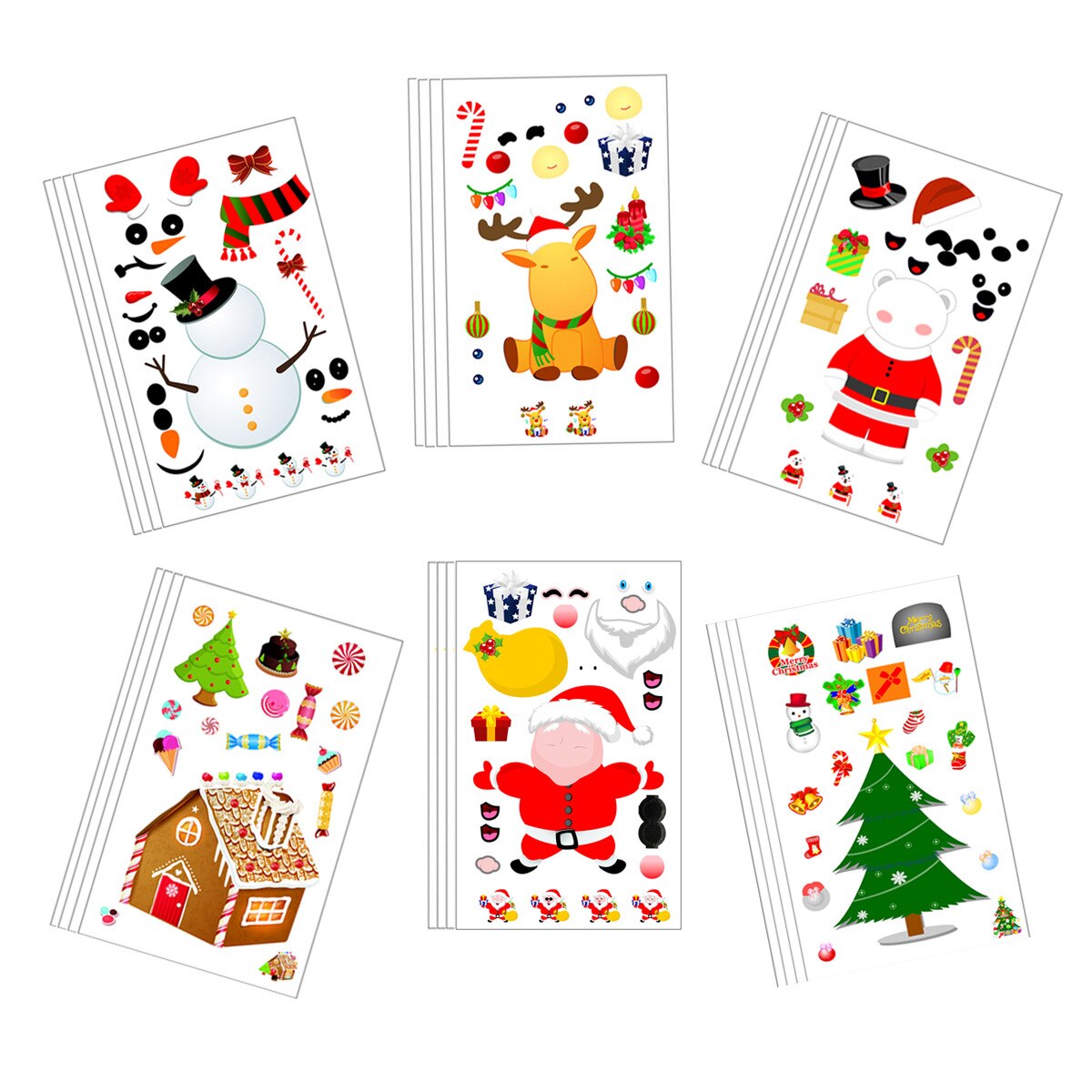 Pegatinas de combinación de Facebook para Navidad, pegatinas de 11x18cm para decoración de fiestas, accesorios para ventana, 10 Uds.