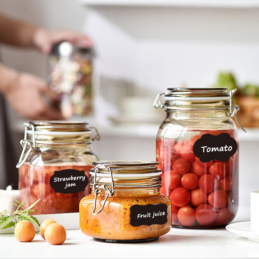 Waterproof Chalkboard Labels Set Blackboard Stickers Home Spice Glass Jar Bottle Box Accessories Tags Craft Kitchen Organizer