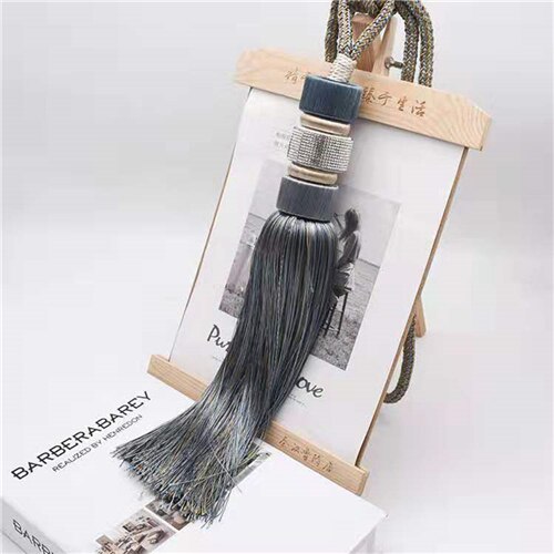 Paire de brosses dorées à pompon pour rideau de café, 2 pièces/lot de pointes à suspendre: gray