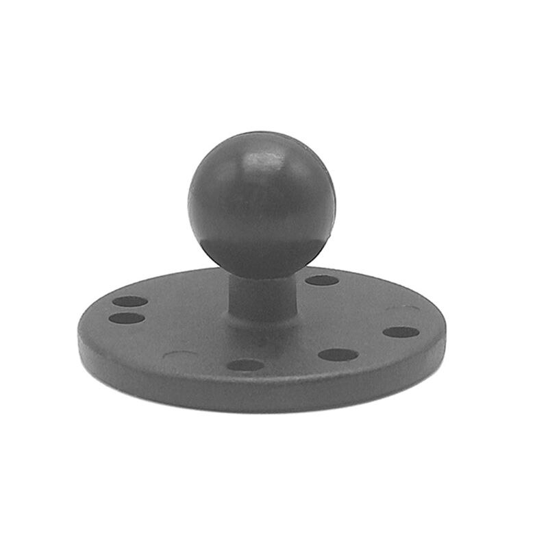 Aluminium Motorfiets Ronde Montage Base Beugel Om Rubber Bal Hoofd Mount Voor Actie Camera Voor Smartphone Gps Accessoires
