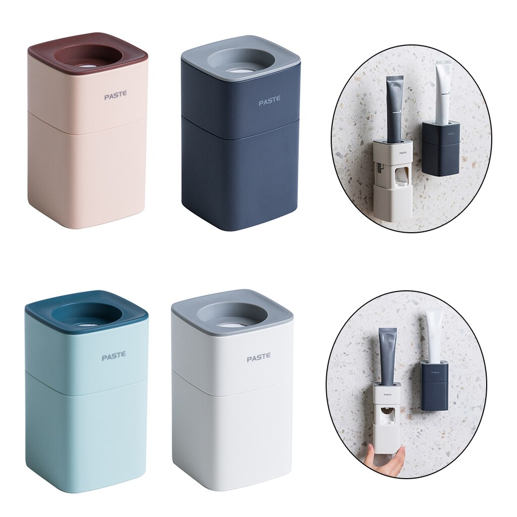 Toothpaste Dispenser Wall Mount for Bathroom Automatic Toothpaste Squeezer