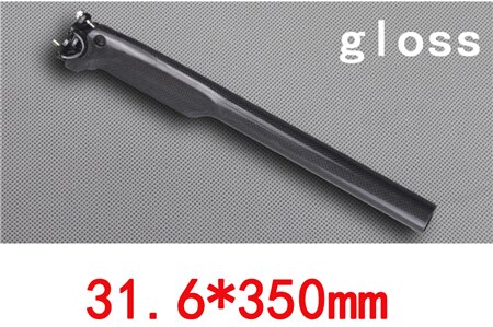 Geen logo carbon zadelpen 27.2 race mtb geen logo fiets zadelpennen zadelbuis brekende wind zadelpen 27.2/30.8/31.6 3k glans/mat: Glans 31 6 x 350