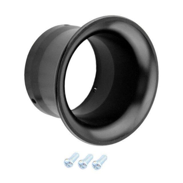 Embudo Angular de turbina para filtro de aire, pila de velocidad de 50mm, para carburador PWK24 PWK26: Black