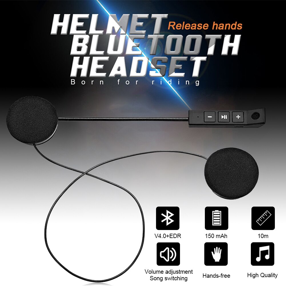 Motorcycle Helmet Bluetooth Headset Sports Riding Earphone Auto Answering with Mic