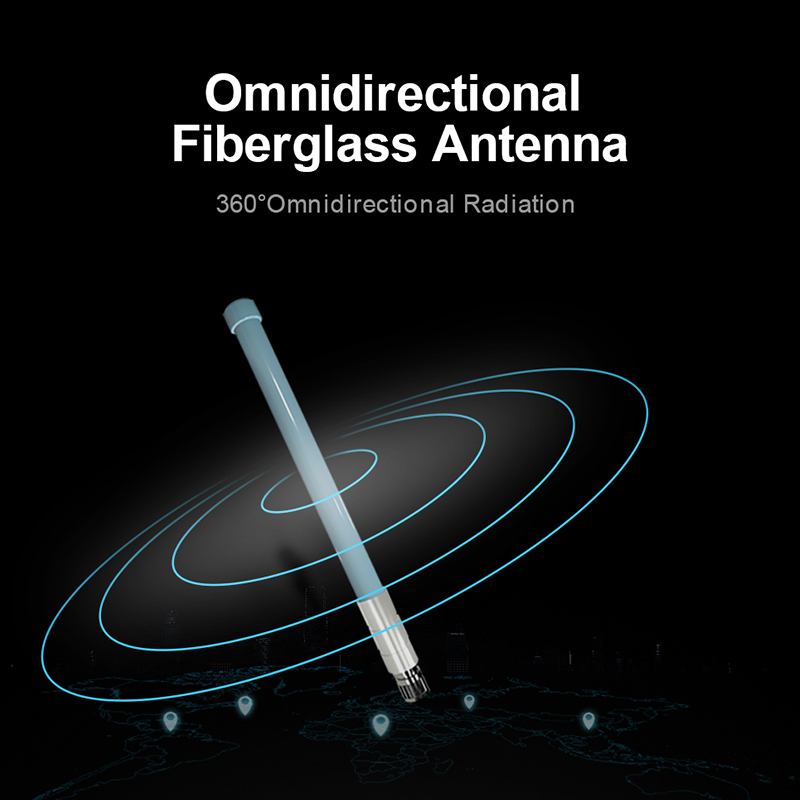 Antena Wifi para exteriores de 2,4 GHz y 5,8 GHz, antenas 5G de fibra de vidrio macho de doble banda N, extensor Wifi para punto de acceso, enrutador de 2,4 GHz
