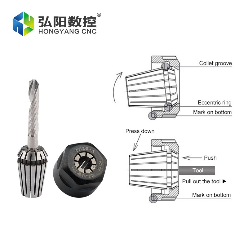 Tool Holder ER16 ER spring collet chuck Accuracy 0.008mm for CNC milling Engraving machine spindle motor