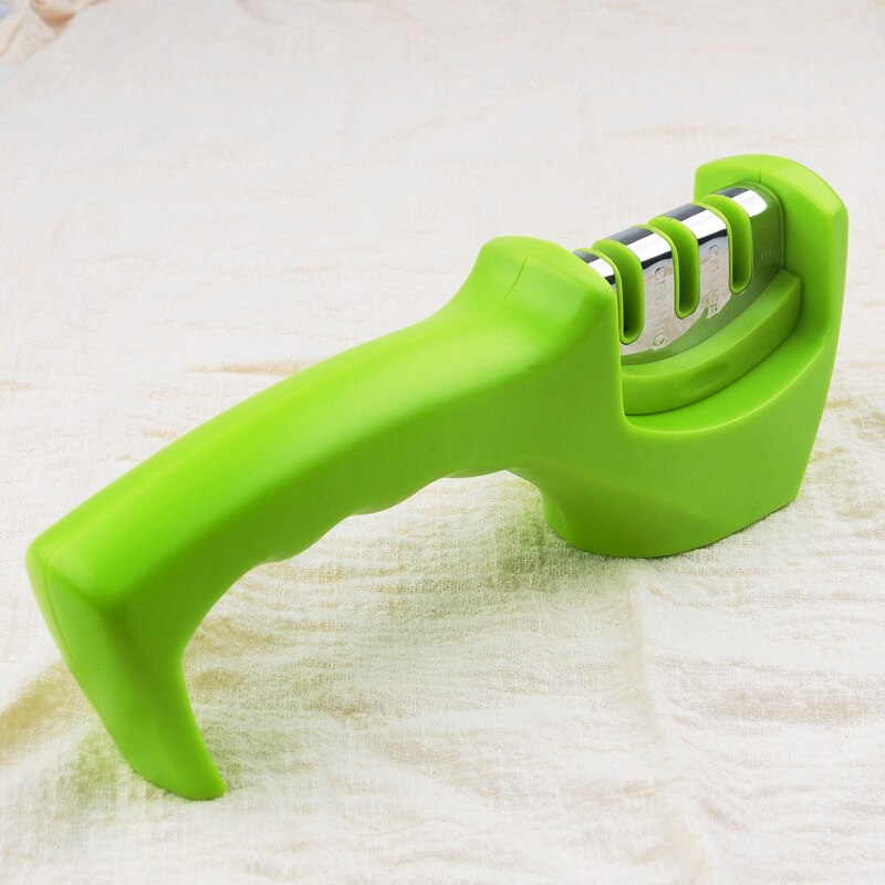 [video]1Pcs Knife Sharpener Ceramic Knife Sharpening Stone Tungsten Steel Diamond Sharpener Kitchen Tools: green