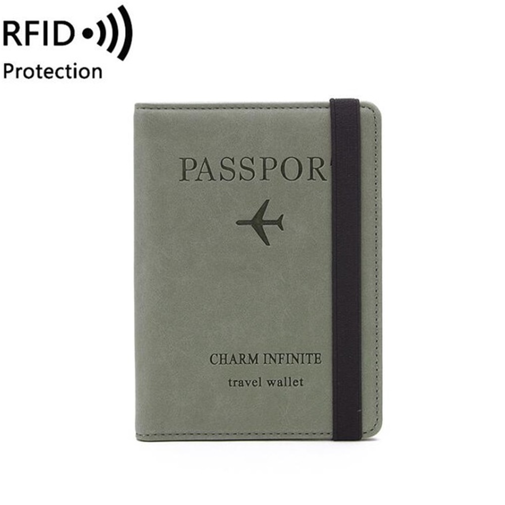 8 farben RFID Reisepass Abdeckung Brieftasche unisex Geschäft Multifunktions Kreditkarte Geldbörse Organizer fallen Mit Elastische Band