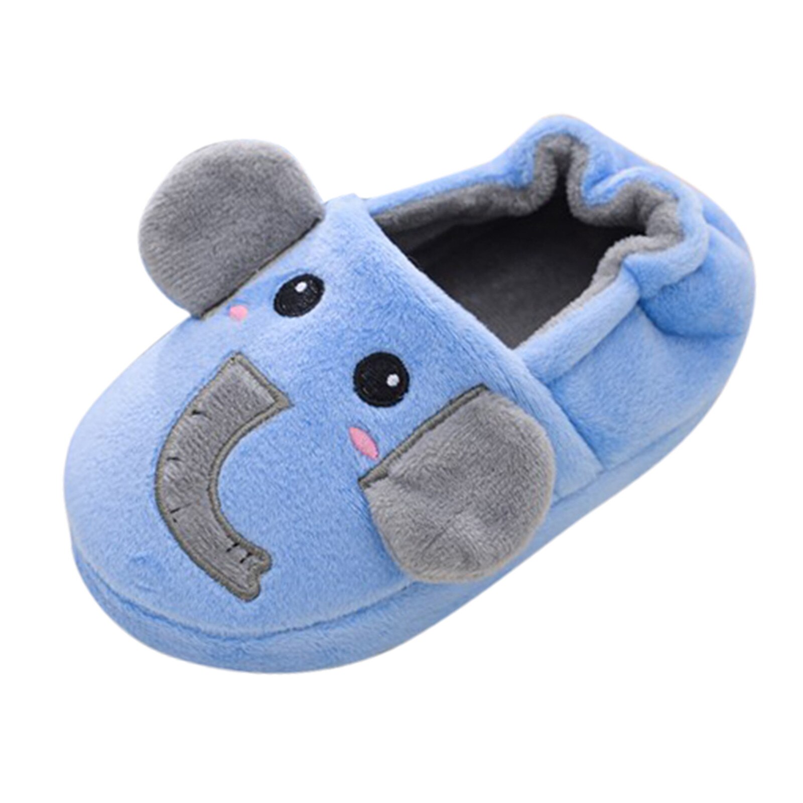 Children Slippers kids shoesToddler Infant Kids Baby Warm Shoes Boys Girls Cartoon Soft-Soled Slippers Children Slippers: Blue / 9