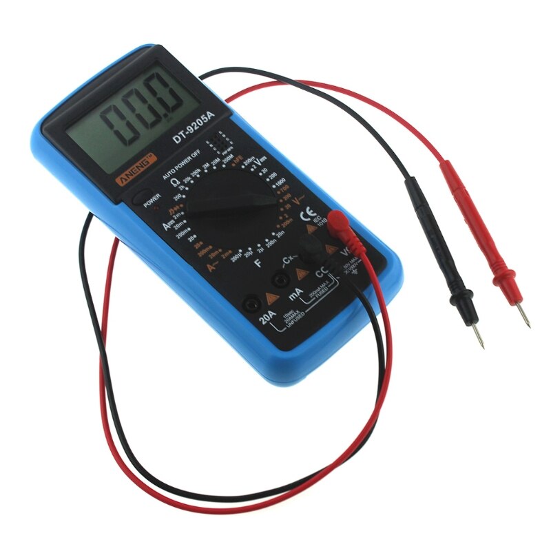 DT-9205A Lcd Digitale Multimeter Elektrische Handheld Tester Meter Ac Dc