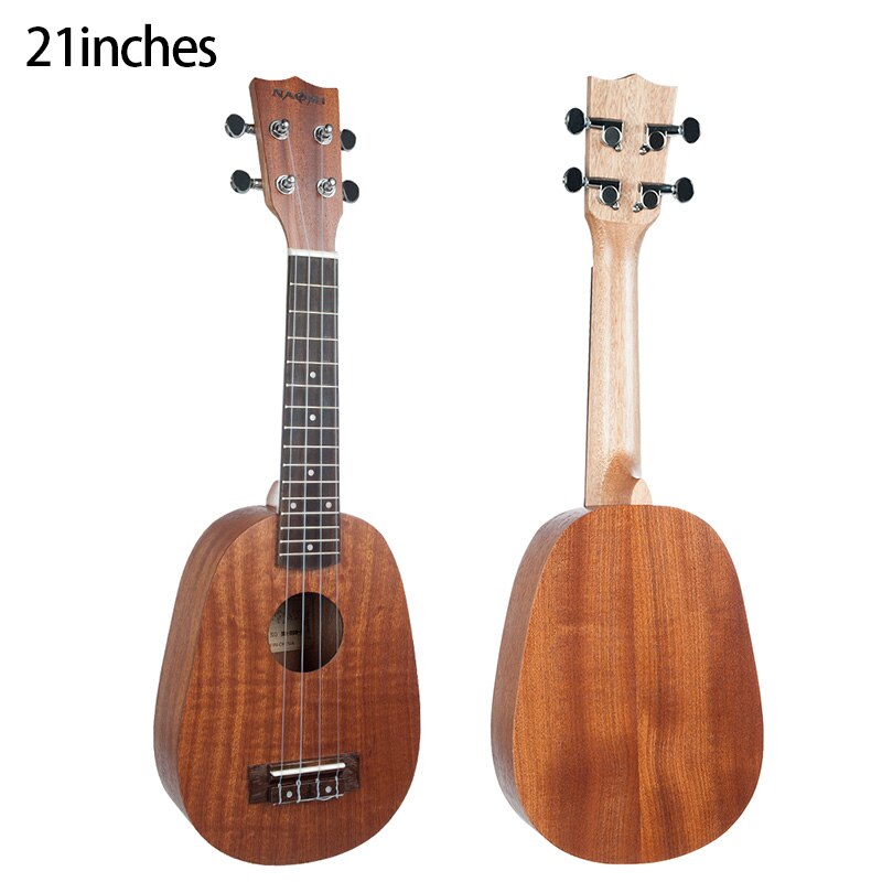 Naomi Sopraan Ukulele 21 Inch Ananas Vormige Sopraan Ukulele Sapele Ukelele Matte Student Kid Ukulele Voor Beginner Ukulele