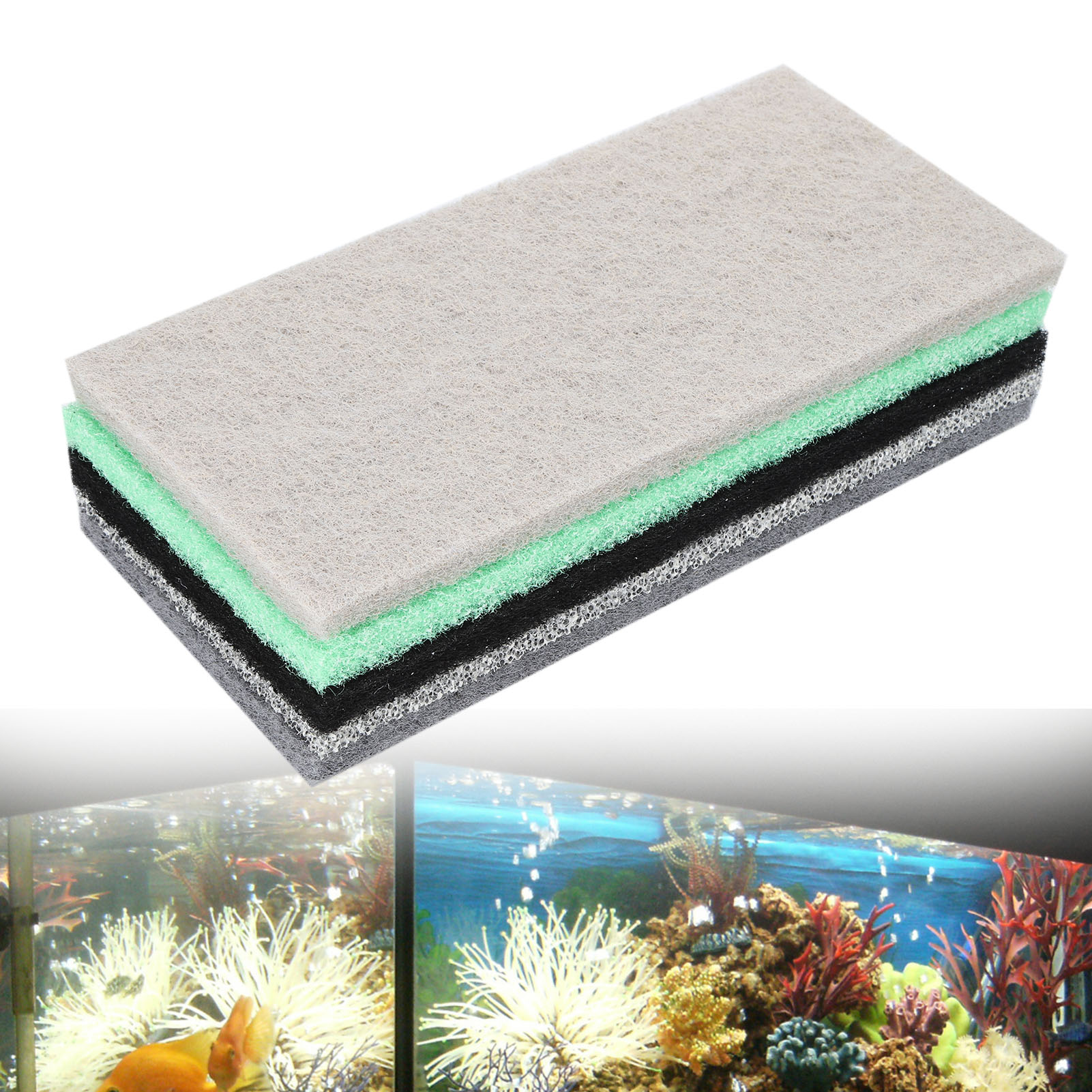 Aquariumfilterpad Functioneel filterkatoen Ammoniakabsorptie Ontgeuring Filter Floss Aquariumpad Functioneel filterkatoen