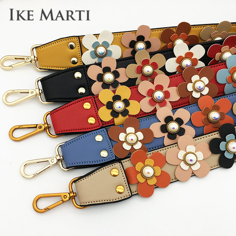 Flower Wide Shoulder Bag Strap Accessories For handbags Straps You For Colorful shoulder Straps For Crossboy Bag Parts Long Belt