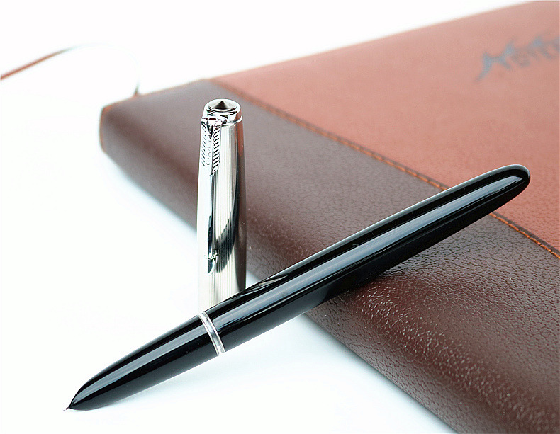Nostalgische Oude Stijl Vulpen Plastic Inkt Pen School Kantoor Schrijven Levert Meerdere Kleuren Om Uit Te Kiezen: Black