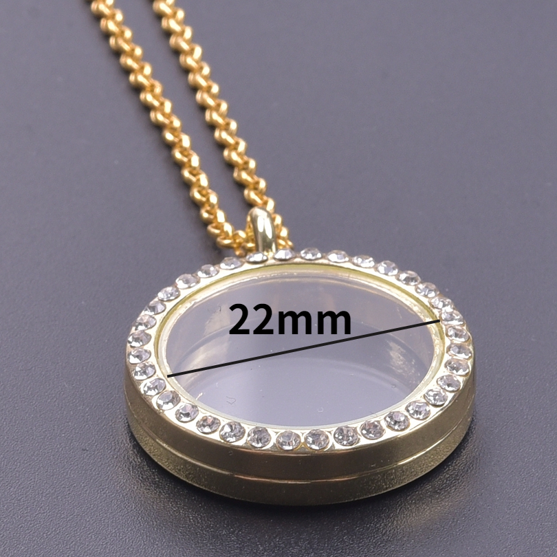 1Pc 25-40mm Clear Ronde Living Foto Medaillon Hanger Kettingen Diy Glas Gedenkteken As Glazen Urn medaillon Vrouwen Collares Sieraden