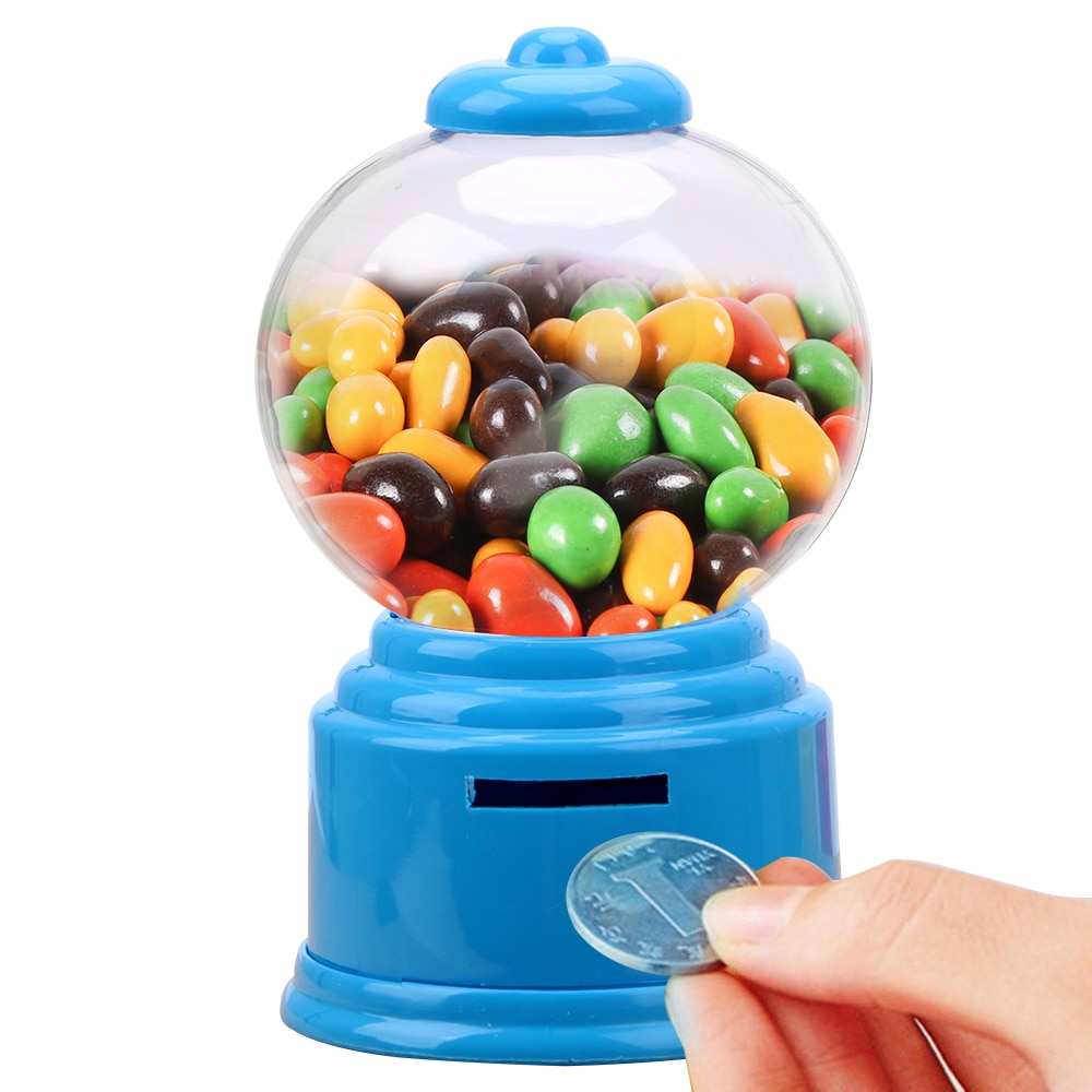 Hilife legetøjsmaskine boble opbevaringskrukke slik dispenser søde slik børn møntbank børn slik dispenser boks flaske