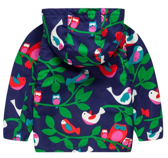 ¡Novedad de ! chaqueta rompevientos de lana para niños y niñas con estampado de dibujos animados, chaquetas con capucha para niñas, abrigo para niños