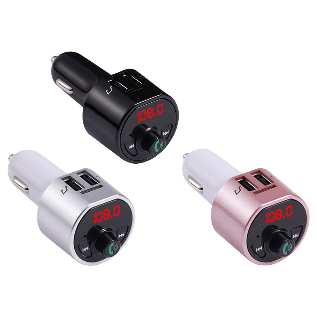 Bluetooth Car FM Transmitter Wireless Radio Adapter MP3 Player Plus USB charger Bluetooth Handsfree Call