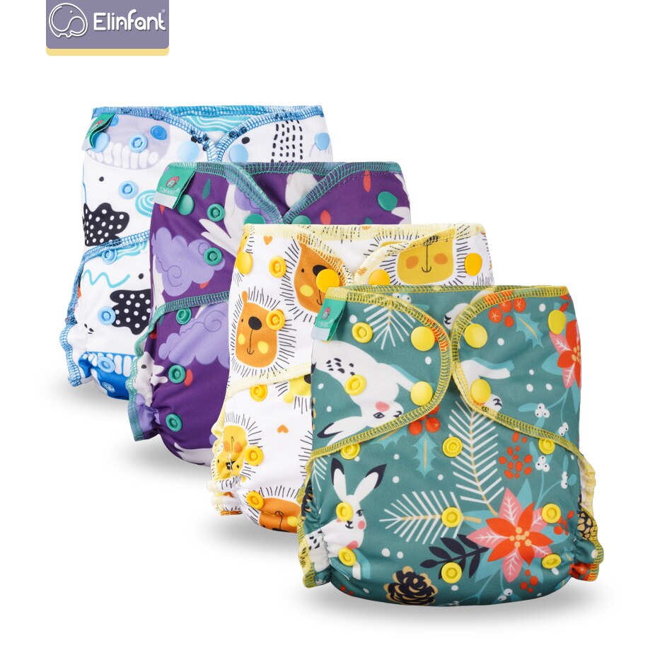 Eco-Friendly Baby Cloth Diaper Reusable Heavy Wetter Hybrid AIO/AI2 Waterproof Bamboo Washable Aio Baby Nappy Best Sell