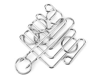 Metal Wire Puzzle Educational Rings Brain Teaser Game Toys for Adults Children: Model 11