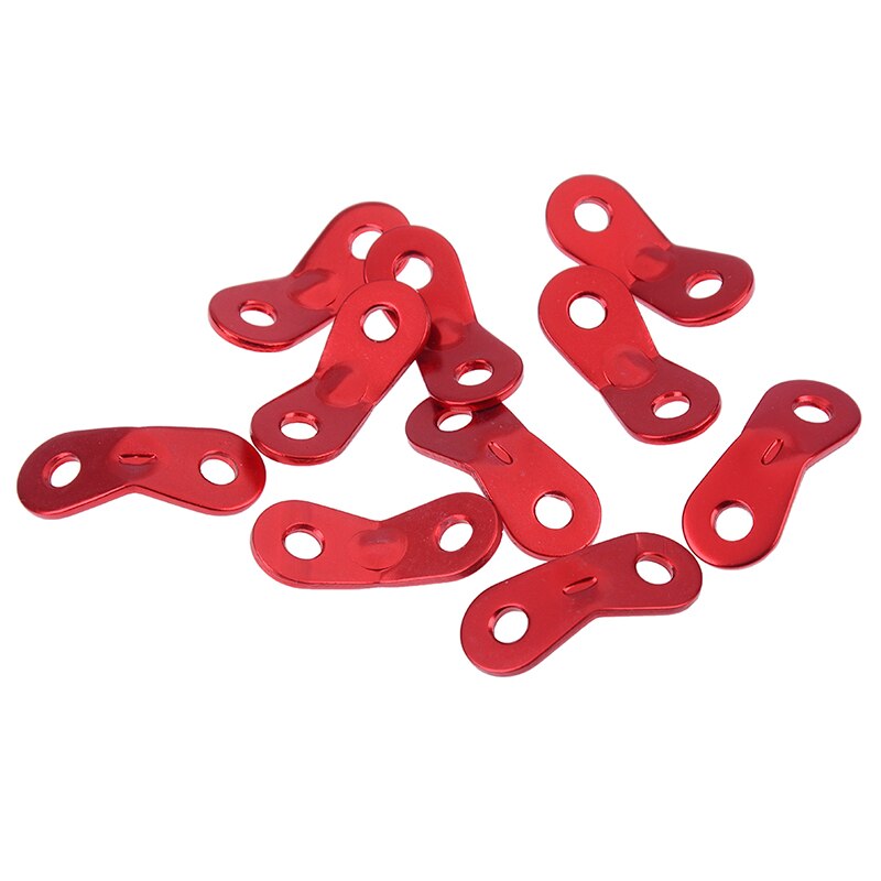 Utendørs camping aluminiumslegering ledningsskinner tau strammere telt fyr linje tau strammere 10 stk