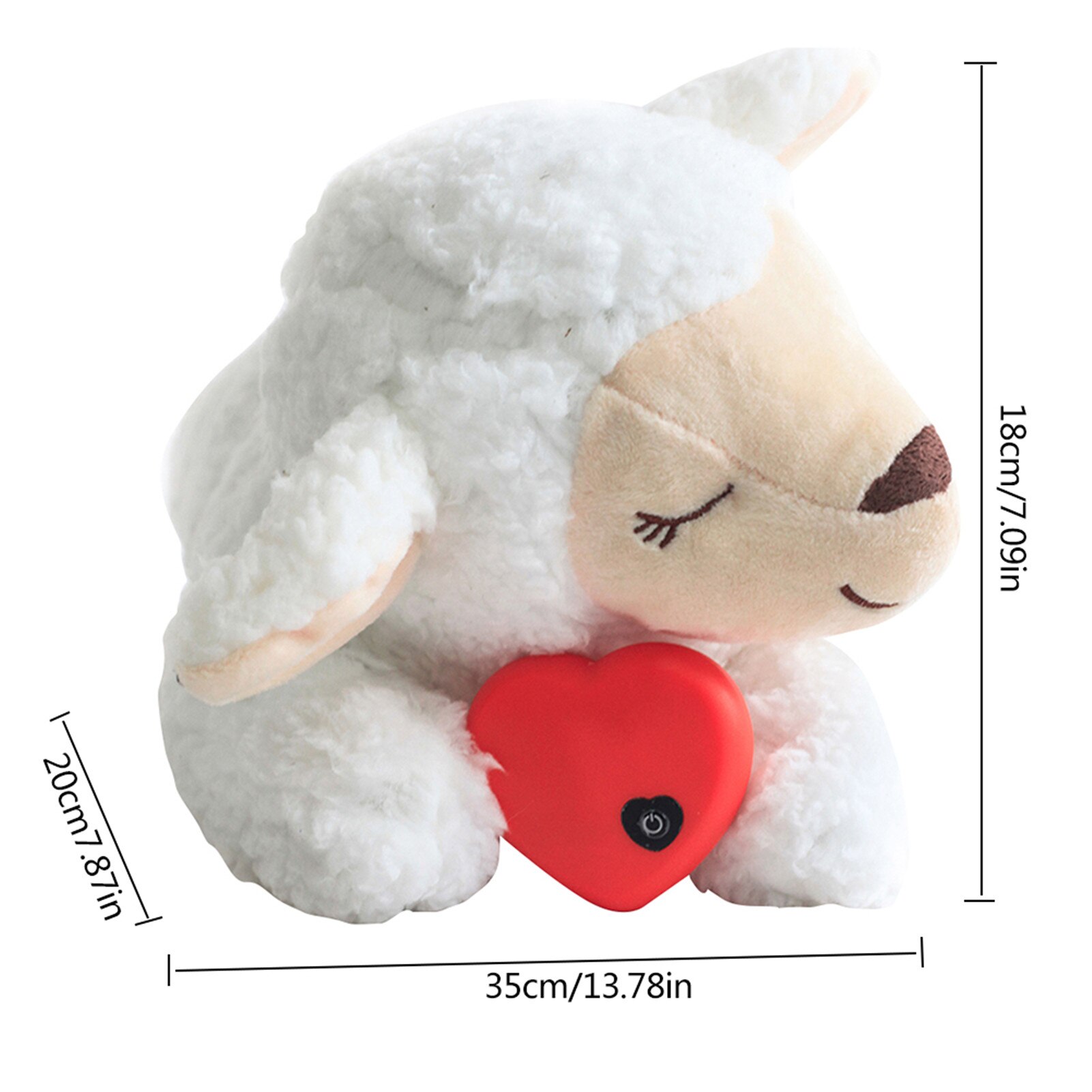 Dog Plush Toy Heartbeat Comfort Toy Accompany Sleeping Cat Toy Heart Beat Soothing Plush Doll Sleep For Smart Dogs Cats Pet Toys: 02