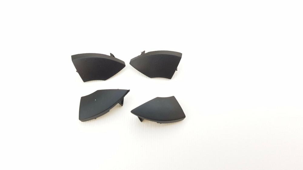 Bil udskiftning passer til fiat 500 radio cd knapper knapper sort trim form cover fjernelse 4 stk + bil tilbehør klistermærker