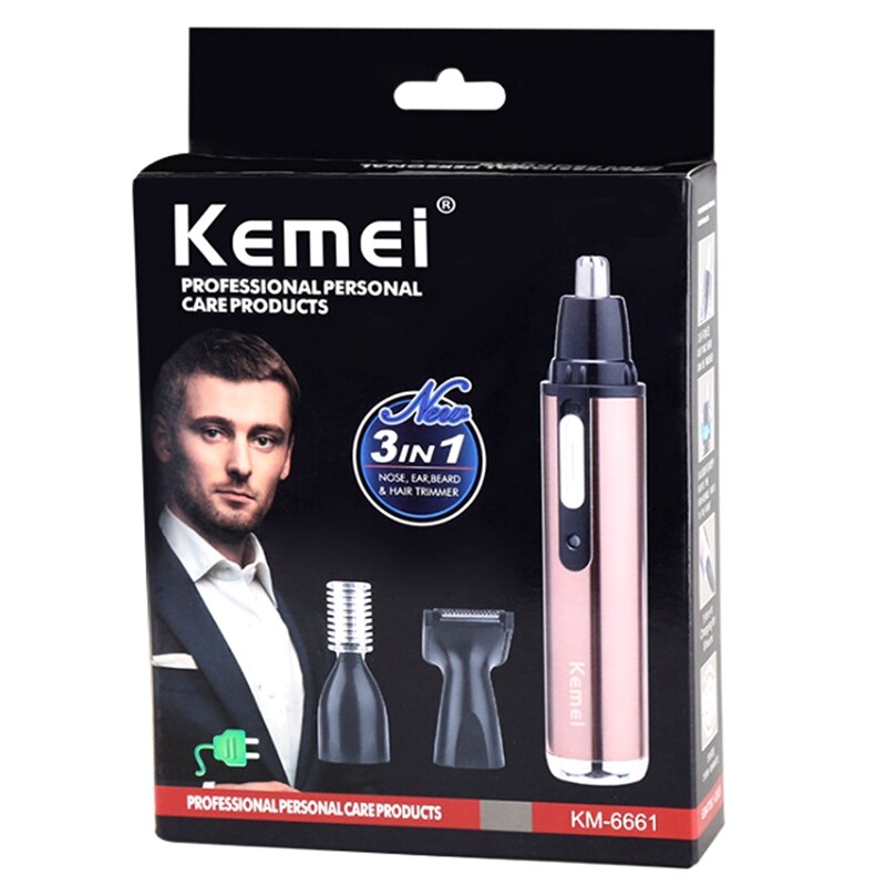 4in1 rechargeable nose trimmer beard trimer for men ear eyebrow nose hair trimmer for nose and ear