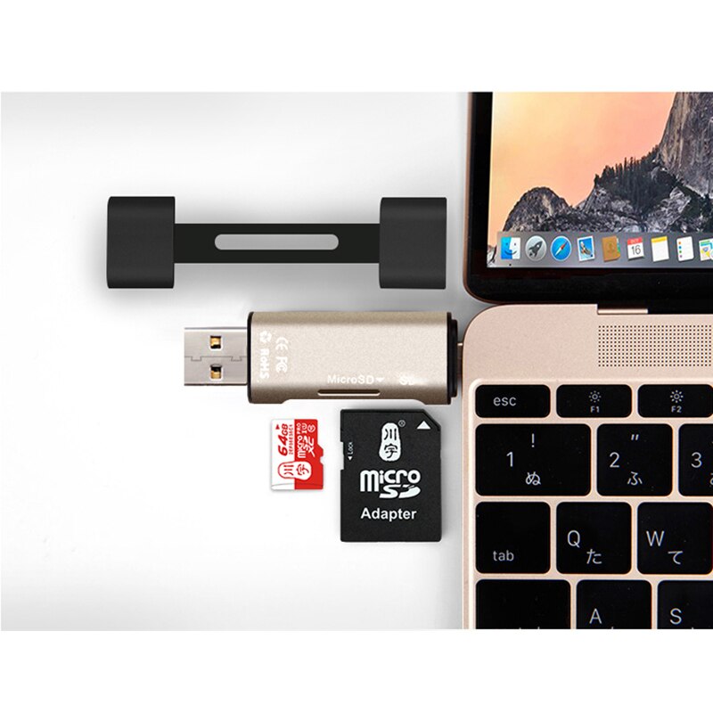 Kawau 3.1 Otg Kaartlezer Type C Usb Microusb Adapter Met Micro Sd-kaart/Sd-kaartsleuf C350 Geheugenkaart reader Voor Mobiele Telefoon