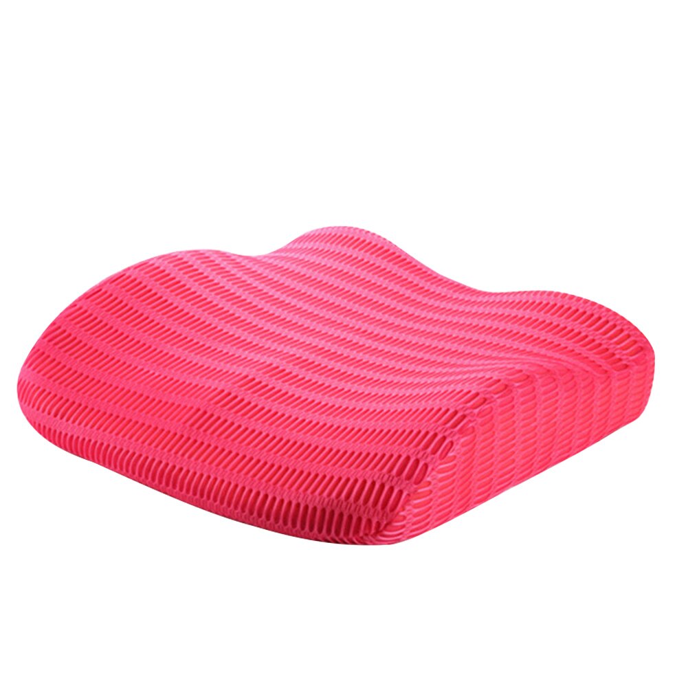 Memory foam svankstödskudde rygg midja ortopedisk kudde smärtlindrande kudde kompakt kudde flygkuddar: Rosa