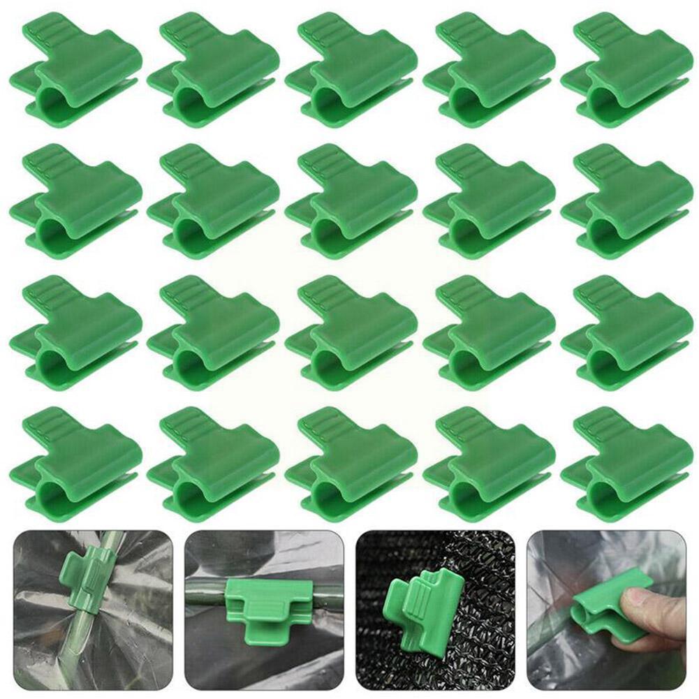 24/30pcs 11mm/16mm Pipe Clamps Greenhouse Clamp Clips Plant Stakes Snap Clamps Plastic Pipe Clamps For Garden Film Buckle C S3C6