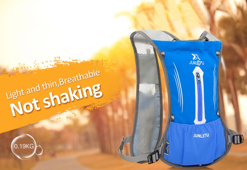 Mochila deportiva de hidratación para senderismo, chaleco para correr + bolsa de agua de 2L, bolsa de montaña con bolsa de agua portátil,